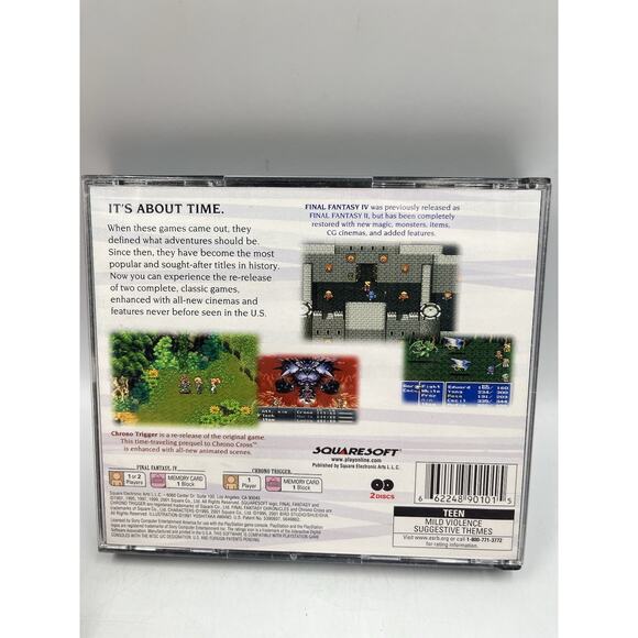 Final Fantasy Chronicles Black Label Playstation 1 PS1 CIB Complete Tested - Picture 6 of 12
